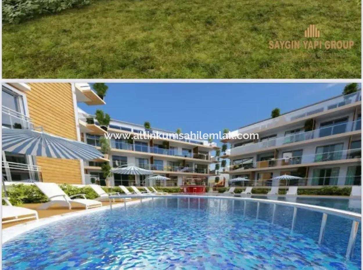 Brandneue 2 1 Wohnung In Einem Komplex Mit Pool Zum Verkauf In Der Nachbarschaft Von Didim Altinkum