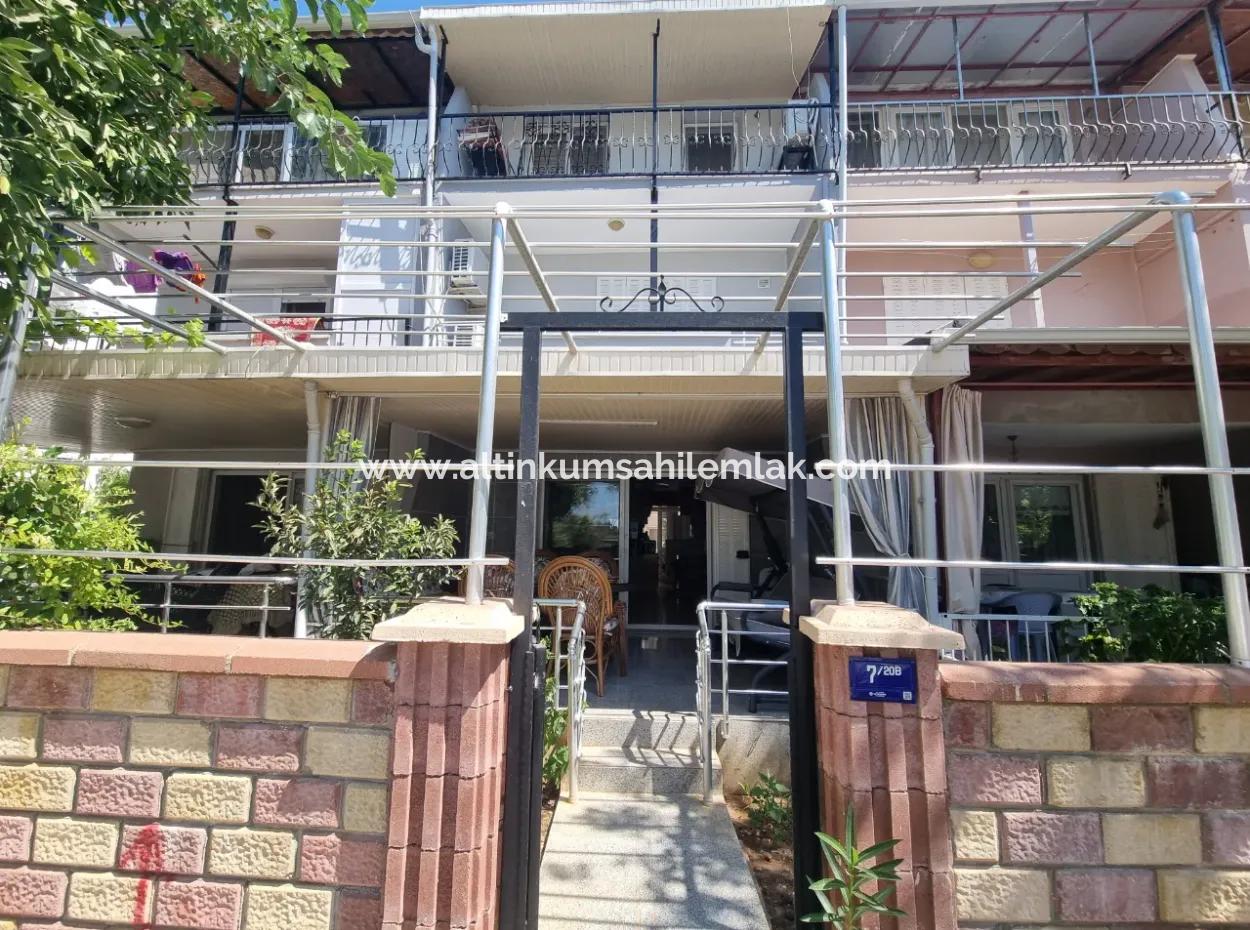 Its Price Has Dropped.!!  3 1 Renovated Garden Villa For Sale In Aytepe Complex In Altınkum Çamlık Neighborhood Of Aydın Didim