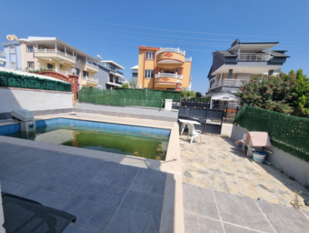 Urgent - 3 Bedroom Furnished Villa With Pool  In Didim Altinkum