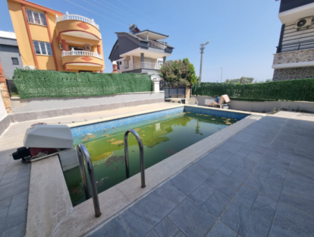 Urgent - 3 Bedroom Furnished Villa With Pool  In Didim Altinkum