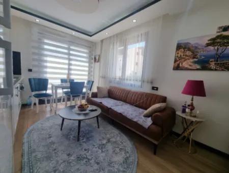 2  Bedroom Furnished  Apartment With Elevator For Sale In Didim Yeni Mah