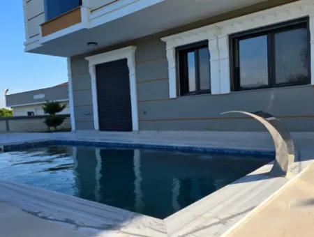 4 Bedroom Corner Villa With Pool For Sale  In Didim Sağtur Region