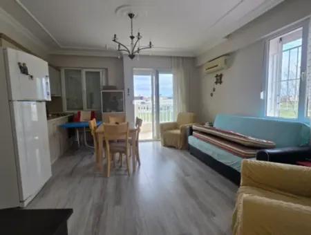 750Mt To The Sea!! 2 1 Apartment In Complex With Pool For Sale In Didim Camlik