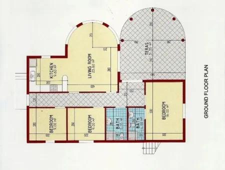 Didim Altınkum Yapıdan Satılık Yeşiltepede Projeden Satılık Tek Katlı Villa, Ev