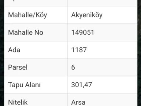 Didim Akyeniköyde Satılık 2 Adet 300 M2 Kelepir Arsa