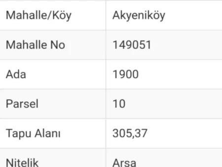 Didim Akyeniköyde Satılık 2 Adet 300 M2 Kelepir Arsa